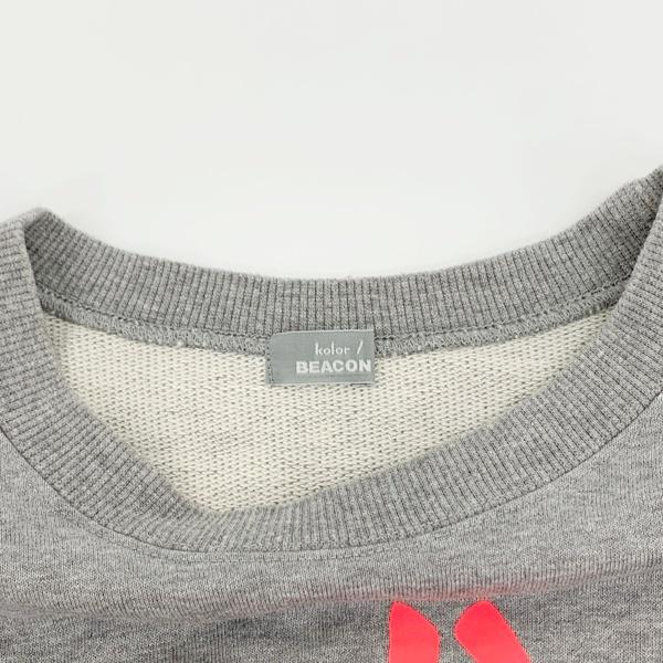 kolor / BEACON kolor Beacon 22AW プリント SWEAT メッセージプリント