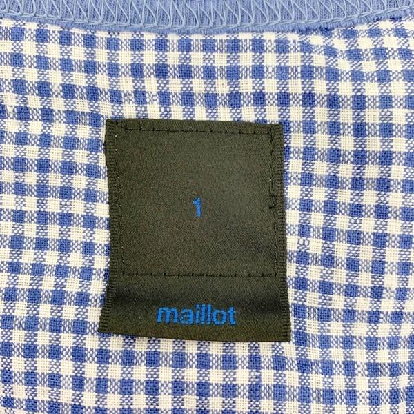 maillot（マイヨ） Tシャツ ブラウス ギンガムチェック Gingham linen