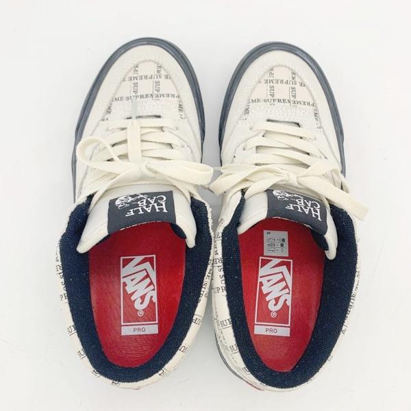 27cm Supreme Vans Half CAB PRO '92 White