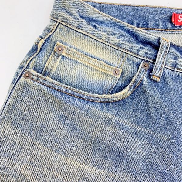 Supreme Distressed Loose Fit Selvedge Jean ディストレス Supreme Distressed Loose Fit Selvedge Jean ディストレス