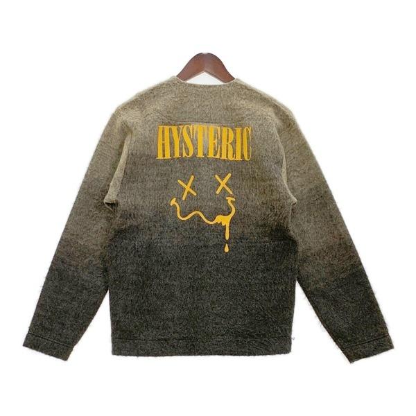 HYSTERIC GLAMOUR 17AW HYS FACE刺繍 グラデーション ニット