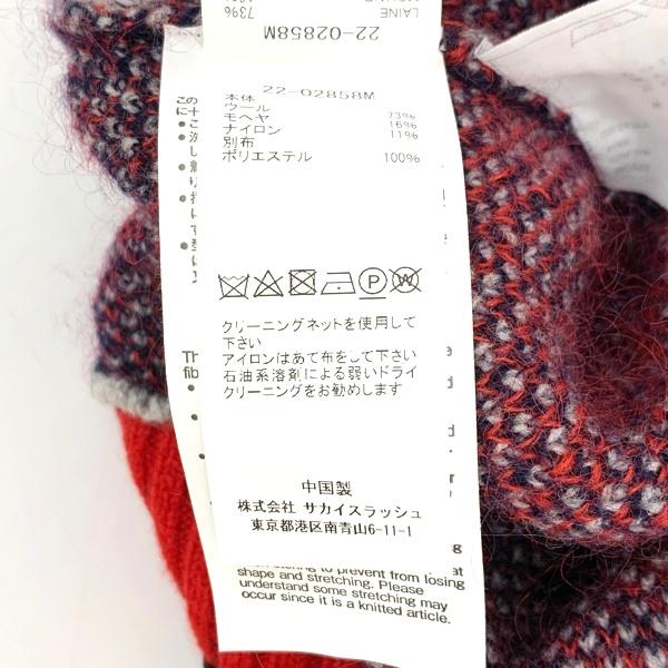 sacai Sacai plaid Knit 22-02858M 22AW ニット セーター クルー sacai Sacai plaid Knit 22-02858M 22AW ニット セーター クルー