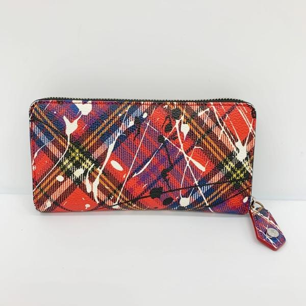 Vivienne Westwood スプラッシュ タータンチェック柄 ラウンド Vivienne Westwood スプラッシュ タータンチェック柄 ラウンド