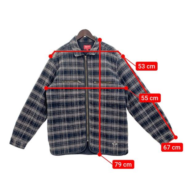 Supreme Quilted plaid zip up shirt ジップアップ キルティング Supreme Quilted plaid zip up shirt ジップアップ キルティング