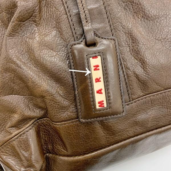 MARNI（マルニ） レザー トートバッグ ショルダーバッグ 2Way 斜めがけ
