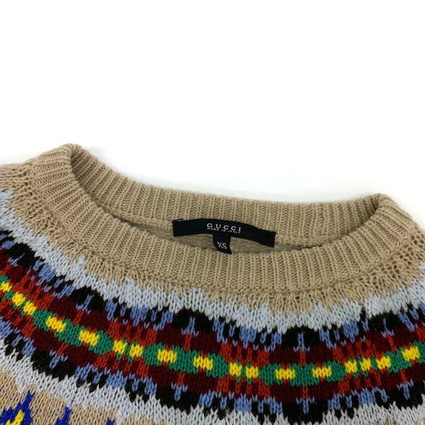 GUCCI ニット 美品 セーター プルオーバー ノルディック柄 GUCCI ニット 美品 セーター プルオーバー ノルディック柄