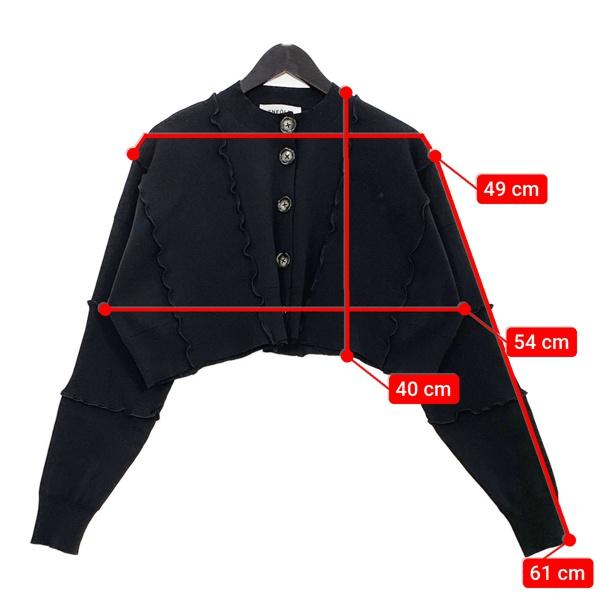 エンフォルド　カーディガン　38 ENFOLD（エンフォルド） 美品 24SS WAVE DRAPE CARDIGAN カーディガン