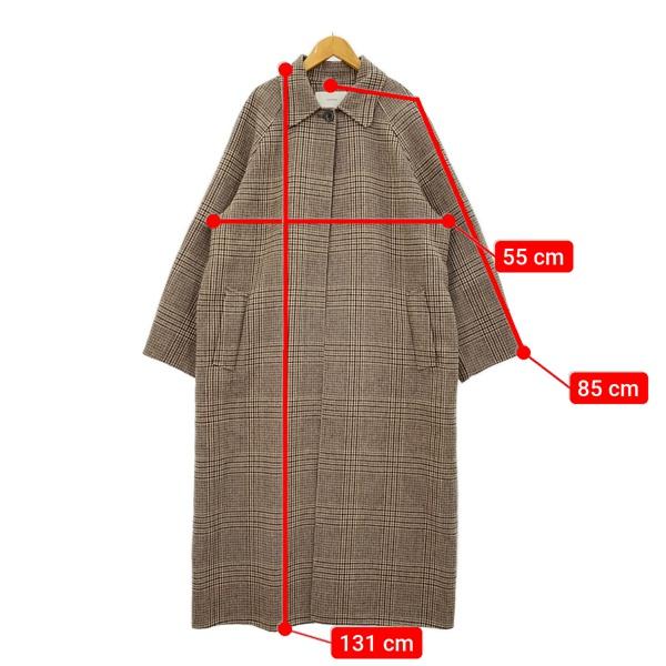 son着用 TODAYFUL ステンカラーチェックコート 38 12120005 TODAYFUL トゥデイフル ステンカラーチェックコート 12120005 ブラウン