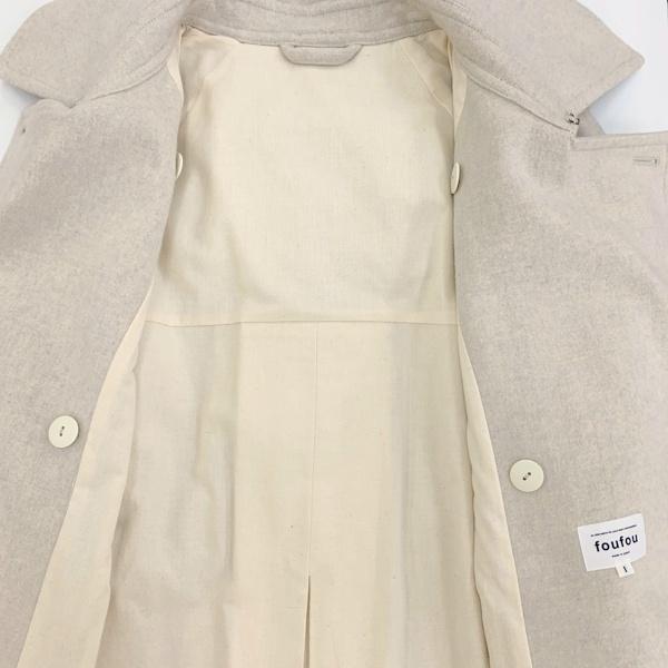 foufou the trench coat Rafine ウール トレンチコート ベルト付き  