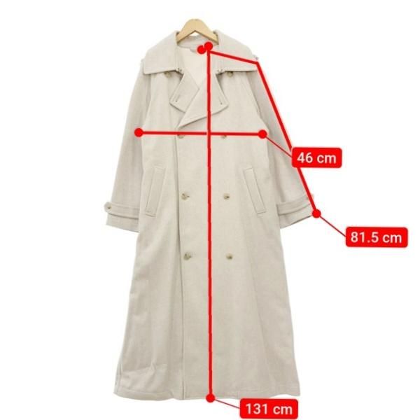 foufou the trench coat Rafine ウール トレンチコート ベルト付き  