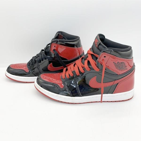 NIKE Air Jordan 1 High OG Patent Bred 555088-063 スニーカー