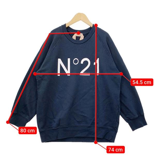 N°21（ヌメロヴェントゥーノ） ロゴ スウェット プルオーバー 