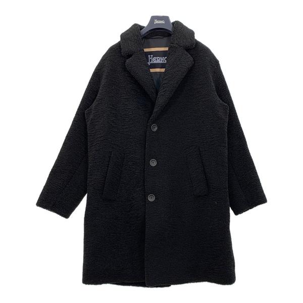 HERNO（ヘルノ） 23AW シングルボアコート チェスターコート ロング ジャケット 3つボタン 無地 カジュアル メンズ サイズ46 ...