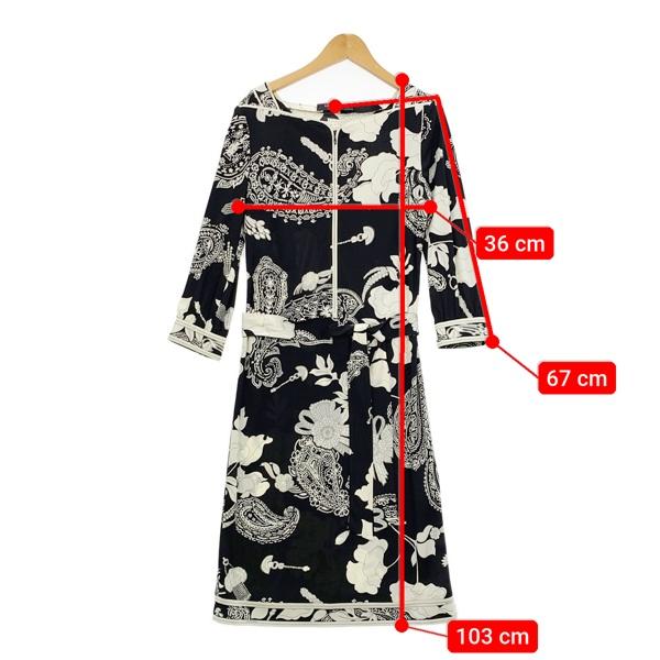 レオナールワンピース七分袖