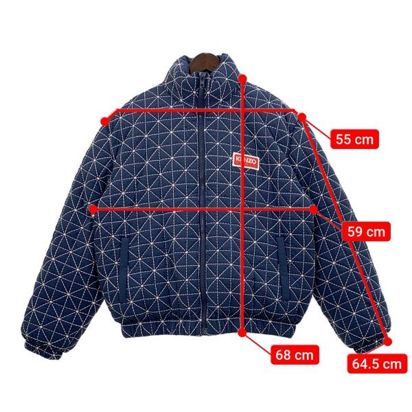 KENZO 刺し子 ステッチ ダウンジャケット FD650U1389NN ブルゾン