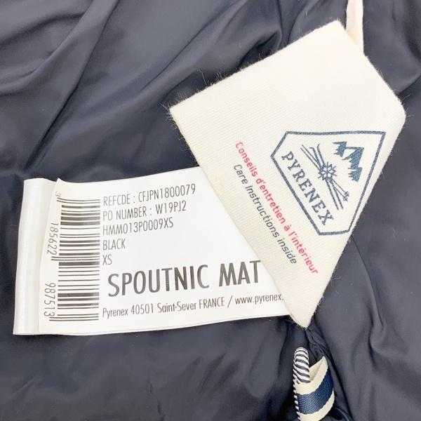 PYRENEX SPOTNIC MAT ダウンジャケット HMM013 ブルゾン コート 上着 フード付き 無地 カジュアル メンズ XSサイズ ブラック ピレネックス アウター DM14182■_7