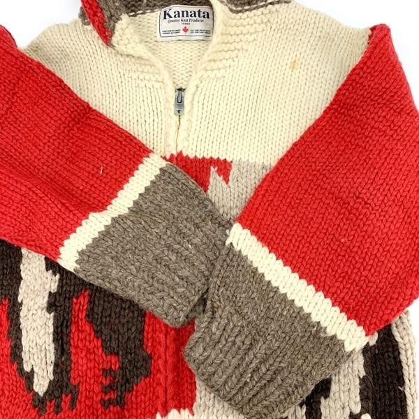 KANATA（カナタ） カウチン ニット クマ CA-08837 古着 カーディガン