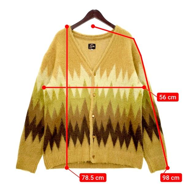 needles モヘアカーディガン　zigzag needles 22awモヘアニットカーディガン zigzag
