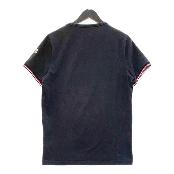MONCLER スリムフィット Vネック Tシャツ 半袖 カットソー ロゴ