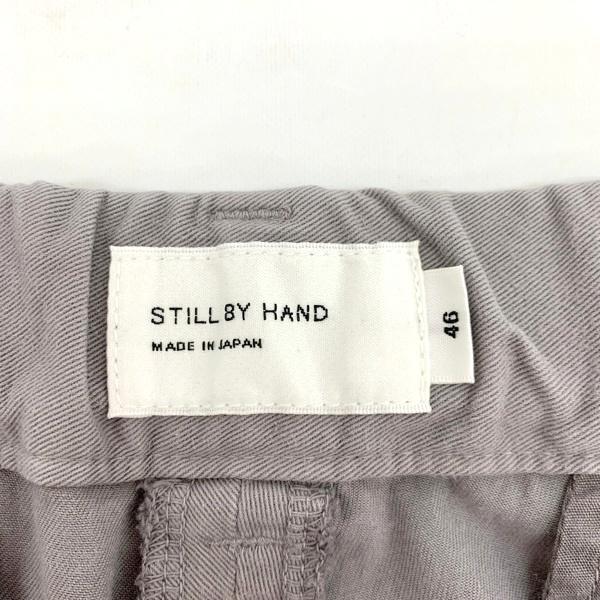 STILL BY HAND（スティルバイハンド） ピーチ起毛 ワンタックパンツ