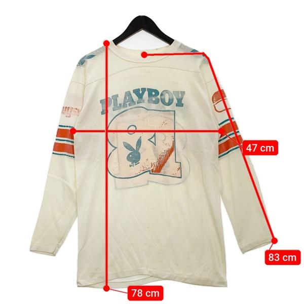 PLAYBOY（プレイボーイ） PLAYBOY 80s 90s フットボール Tシャツ 七分