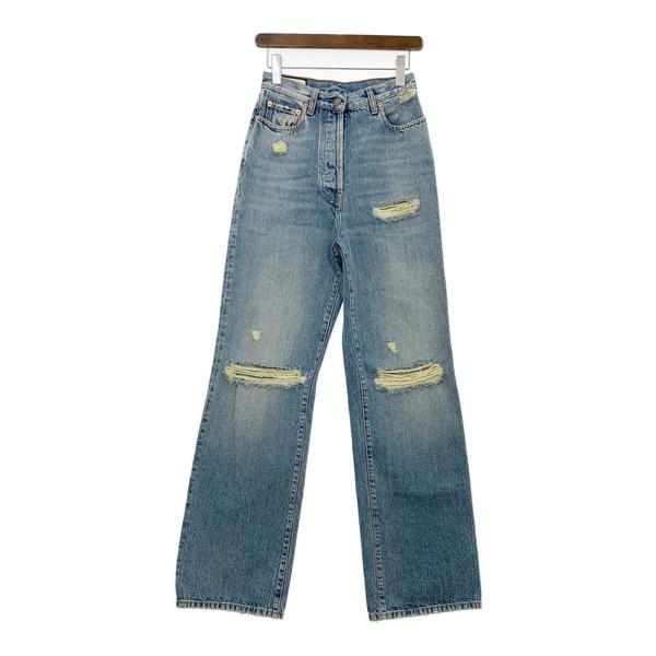 GUCCI（グッチ） エコブリーチドリップドオーガニックデニムパンツ