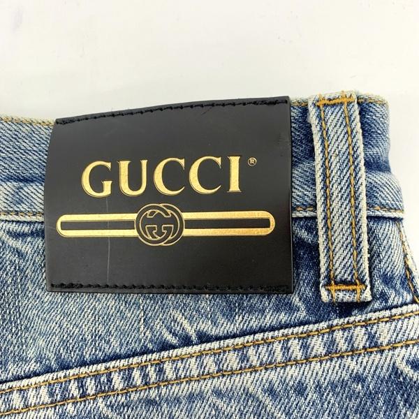 GUCCI（グッチ） エコブリーチドリップドオーガニックデニムパンツ