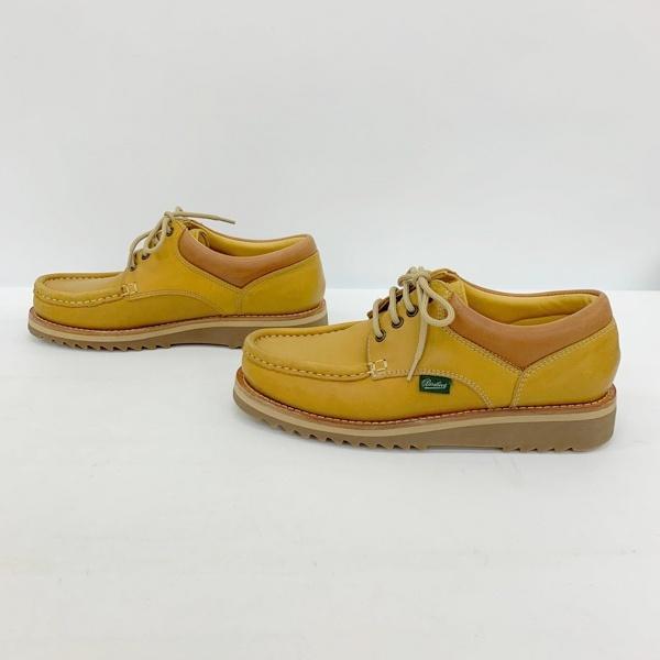 Paraboot THIERS ティエール デッキシューズ ヌバック レザー 本革 Uチップ 786435 箱付き メンズ サイズ7 1/2 ブラウン パラブーツ 靴 DF15216■ BOA 介護靴 バンコク限定