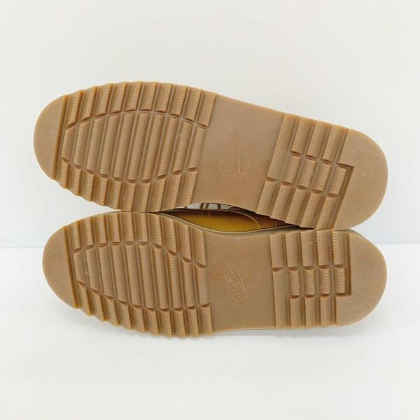 Paraboot THIERS ティエール デッキシューズ ヌバック レザー 本革 Uチップ 786435 箱付き メンズ サイズ7 1/2 ブラウン パラブーツ 靴 DF15216■ BOA 介護靴 バンコク限定