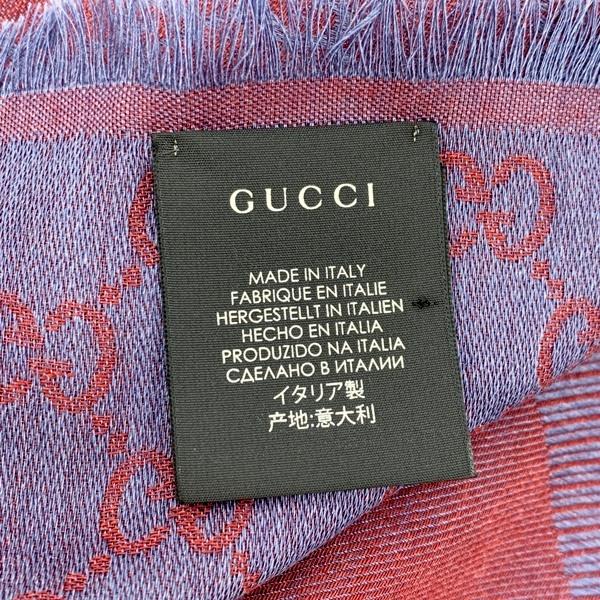 GUCCI（グッチ） GG柄 ストール 正方形 140×140cm ウール 総柄