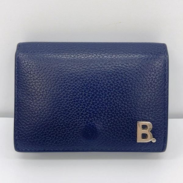 BALENCIAGA　バレンシアガ★三つ折り財布　ネイビー　B.ロゴ　コンパクト BALENCIAGA（バレンシアガ） 三つ折り財布 FOLD MINI WALLET B. LOGO