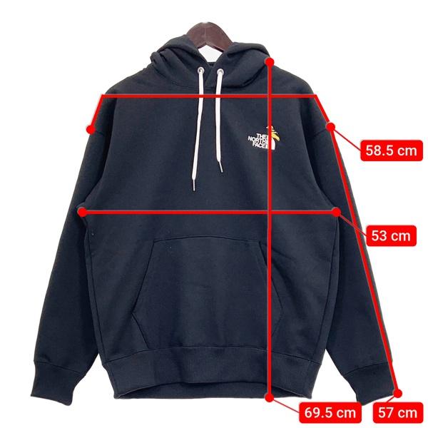 THE NORTH FACE ズーピッカーフーディ NT62433 新品同様 パーカー プルオーバー スウェット トレーナー 裏起毛 メンズ XSサイズ ブラック トップス DM16920■の画像