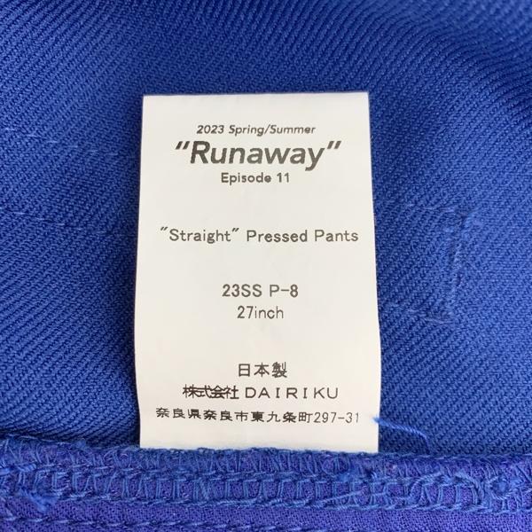 DAIRIKU（ダイリク） DAIRIKU 23SS P-8 straight pressed Pants