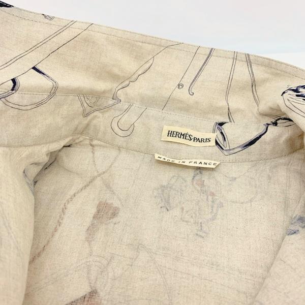 HERMES（エルメス） シャツ ノースリーブ ブラウス フランス騎兵 