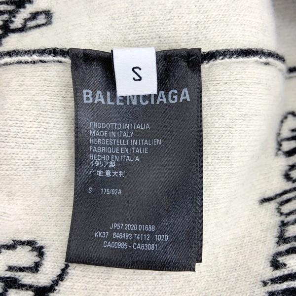 BALENCIAGA（バレンシアガ） スラッシュロゴ ジャガード ニット 