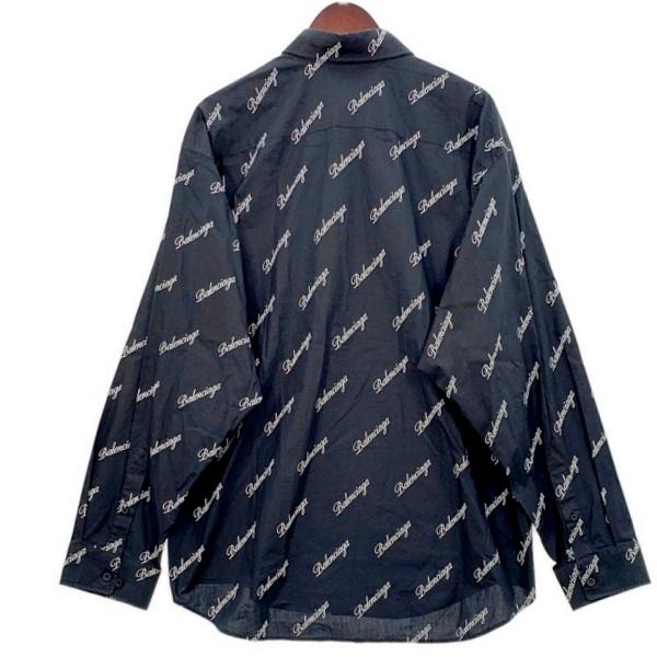 BALENCIAGA（バレンシアガ） シャツ 長袖 ロゴ総柄 647363 TJLY7