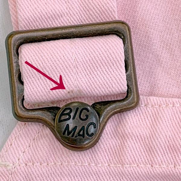 今だけ！{BIGMAC}VINTAGE ピンクオーバーオール フリーサイズ RODEO CROWNS WIDE BOWL | 【BIG MAC】VINTAGE オーバーオール