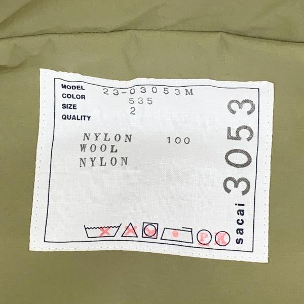 sacai（サカイ） ナイロン ボンディング フード ブルゾン 23-03053M