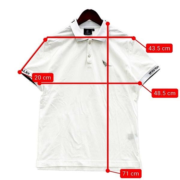 1PIU1UGUALE3 メンズポロシャツ XL ホワイト 1PIU1UGUALE3 メンズポロシャツ XL ホワイト <1PIU1UGUALE3