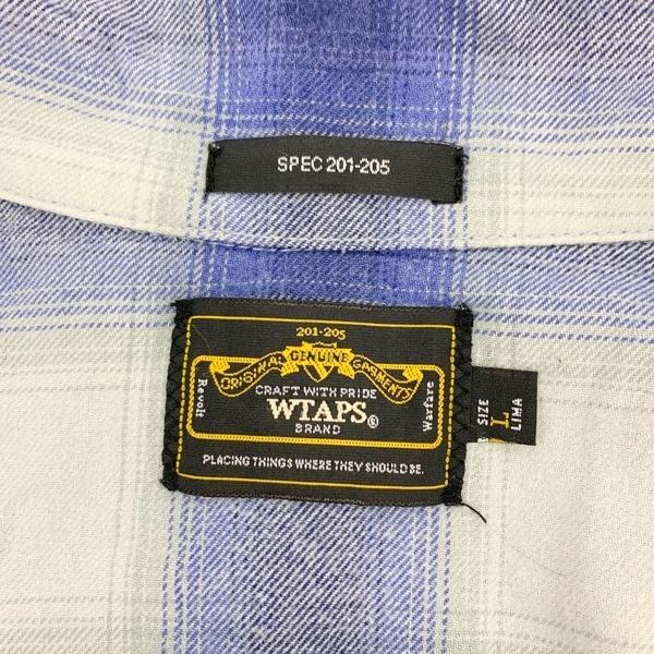 WTAPS（ダブルタップス） チェック オンブレシャツ 長袖 VATOS L/S