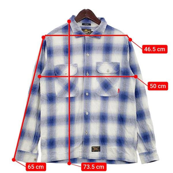 WTAPS ダブルタップス チェック オンブレシャツ 長袖 VATOS L/S
