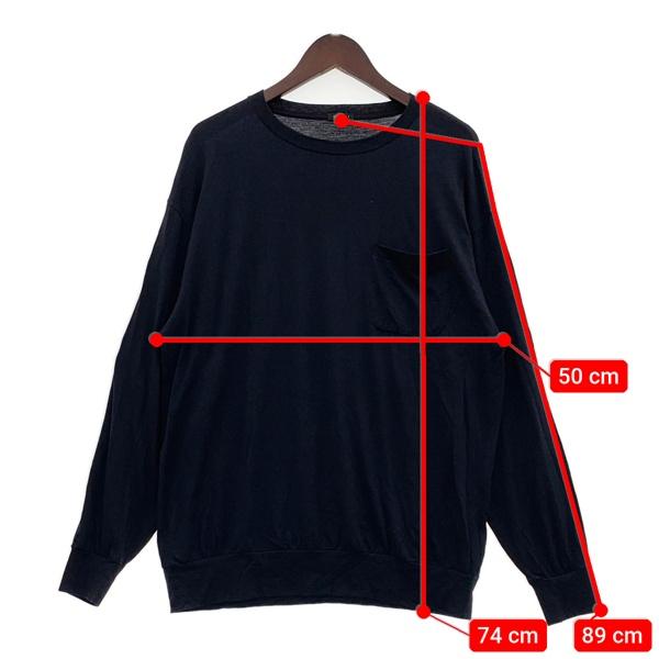 COMOLI 長袖 カットソー ロンT コモリ COMOLI (コモリ) 空紡天竺 長袖Tシャツ