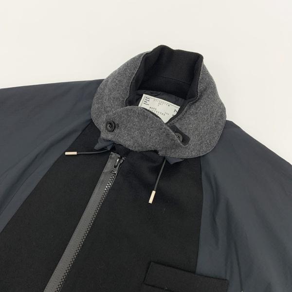 sacai（サカイ） ウール メルトン ジャケット ブルゾン Wool Melton