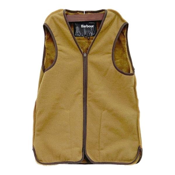 Barbour フリース ベスト リバーシブル 38 美品 Barbour（バブアー） リバーシブル ファーベスト ライナー ブルゾン