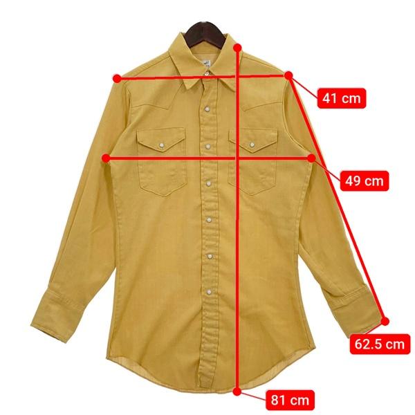 Wrangler ラングラー 60s 60年代 ウエスタンシャツ 長袖 USA製