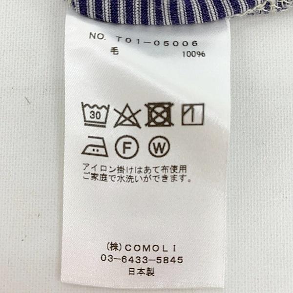COMOLI（コモリ） ウール天竺 Tシャツ カットソー 半袖 T01-05006