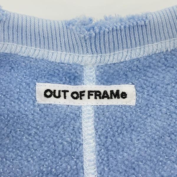 OUT OF FRAMe アウトオブフレーム エイジングダメージスエット 24-070-220-3000-1-0 トレーナー 長袖 レディース フリーサイズ ブルー トップス DL18057■_2