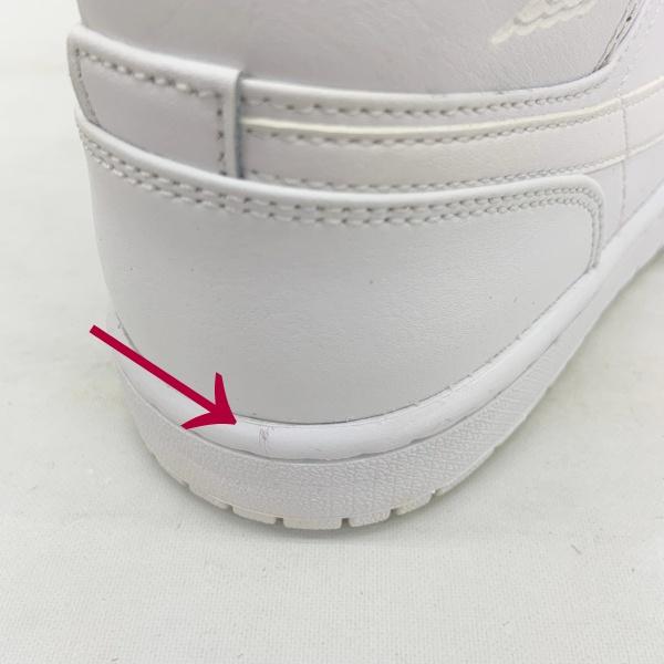 NIKE ナイキ スニーカー シューズ AIR JORDAN 1 MID TRIPLE WHITE エア