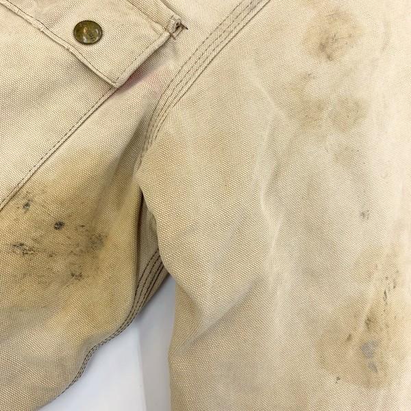 Carhartt ベージュカバーオール星タグ Carhartt(カーハート) / 80s/星タグ/USA製/カバーオール/40/コットン