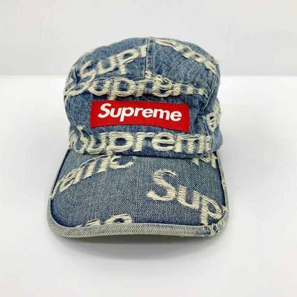 Supreme（シュプリーム） Frayed Logos Denim Camp Cap キャップ